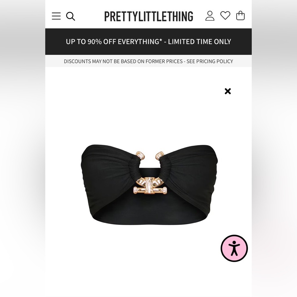 PrettyLittleThing swim top set